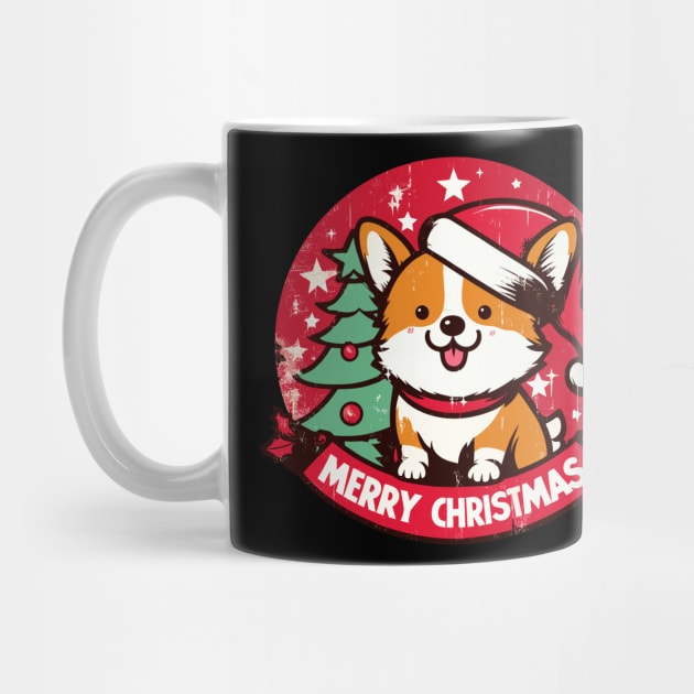 Christmas Corgi by TomFrontierArt